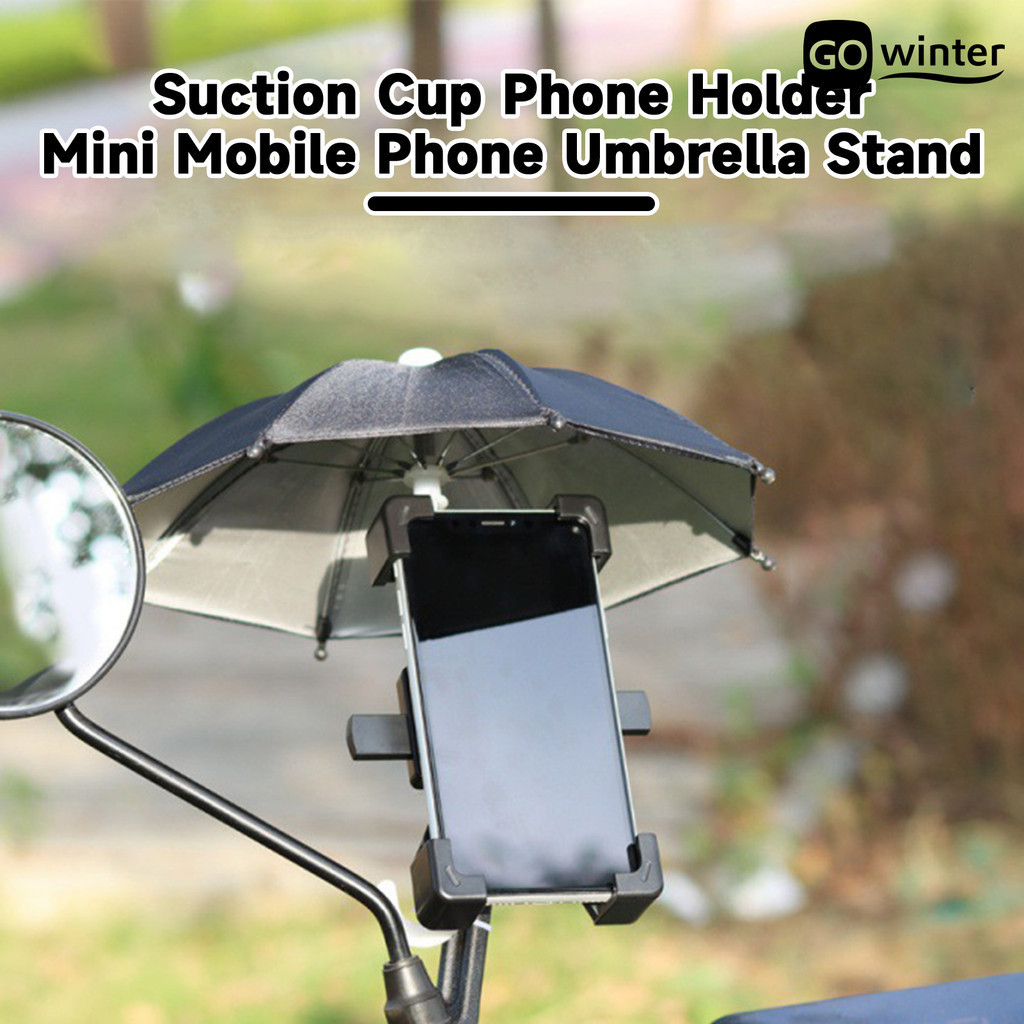 [摩卡運動]手機遮陽傘-手機遮陽傘遮陽傘吸盤支架，帶通用可調抗反射眩光阻擋的手機支架，適用於戶外