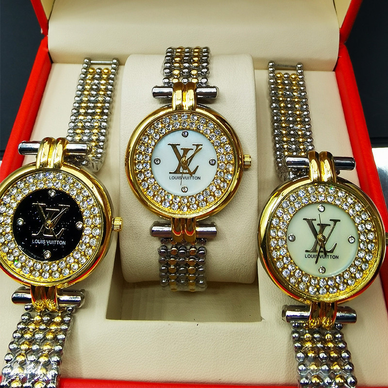 LV手鍊鋼帶手鍊表新款 手錶 情侶表 手錶 皮帶手錶  非機械錶 精品表 女表