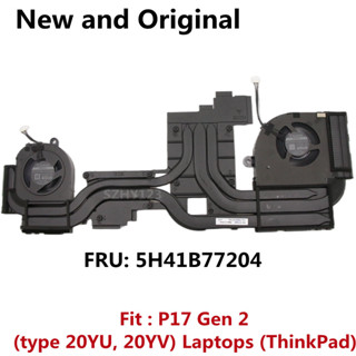 LENOVO 全新 N20E N20P CPU 冷卻風扇散熱器冷卻器散熱器適用於聯想 ThinkPad P17 Gen