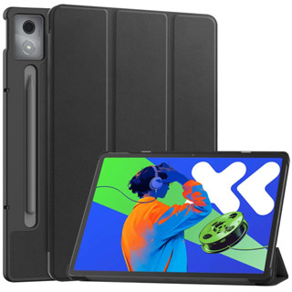 適用聯想小新pad pro 2025 平板電腦保護皮套 12.7英寸 商務三折帶筆槽防磨抗指紋防摔殼