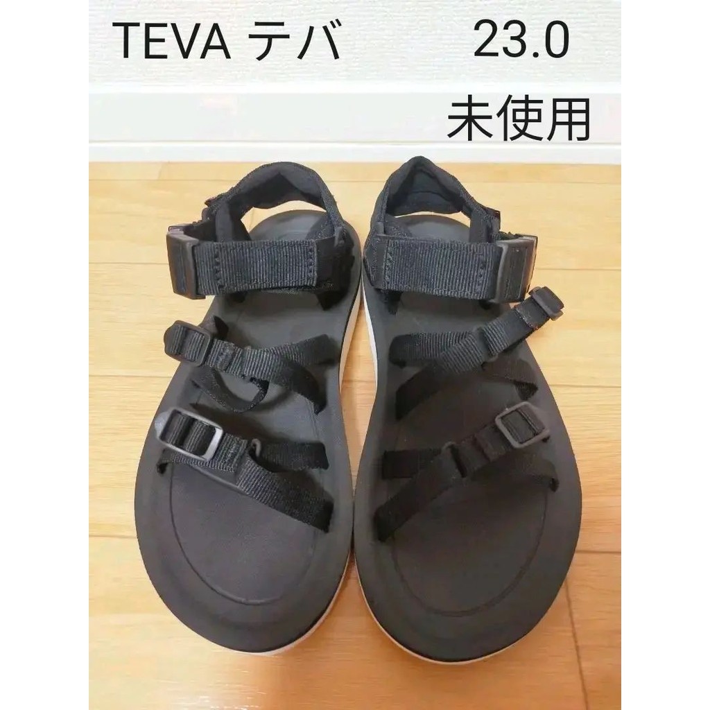 TEVA 涼鞋 Alp Premier 直線 黑色 日本直送 二手