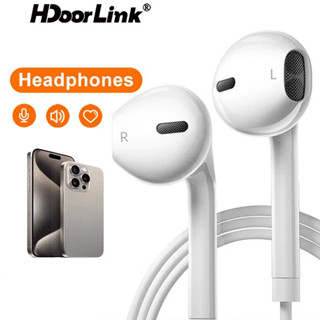 Hdoorlink Type-C 插頭耳機入耳式 USB C 有線耳塞式低音立體聲耳機帶麥克風適用於 Android