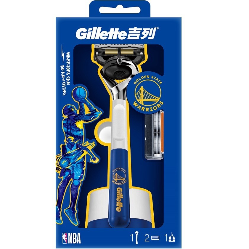 Gillette 吉列NBA聯名無感刮鬍刀（1刀架2刀頭1底座）