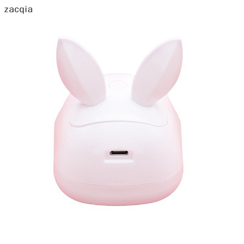 [zacqia] Usb UV LED 指甲烘乾燈 MINI 粉色蛋貓設計指甲燈快乾固化指甲美甲機用於凝膠拋光 VN