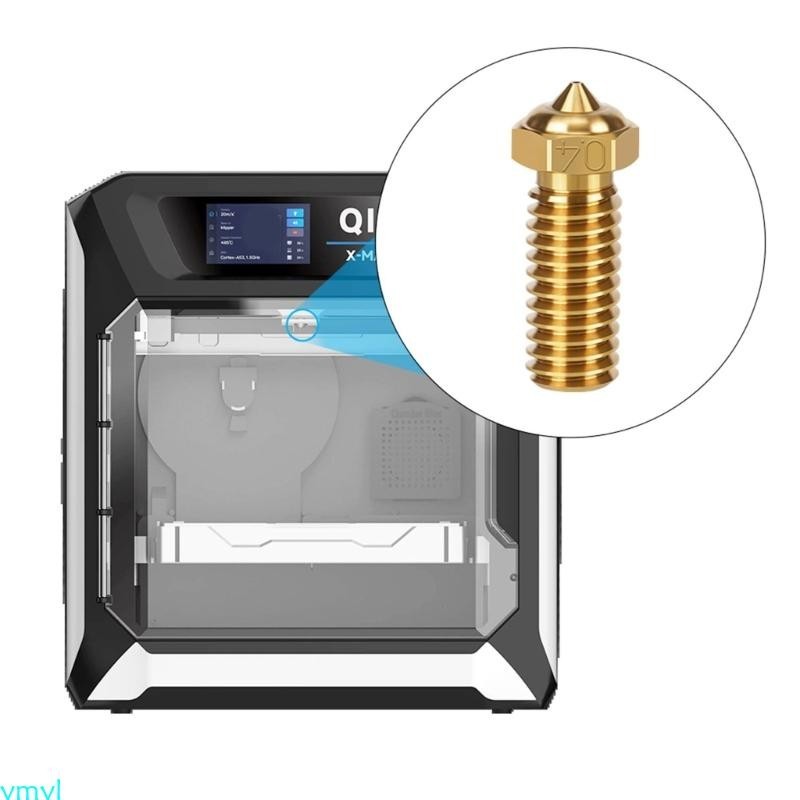 Ymyl 3D 打印機噴嘴配件適用於 Qidi Xmax3 Xplus3 Smart3 黃銅不銹鋼