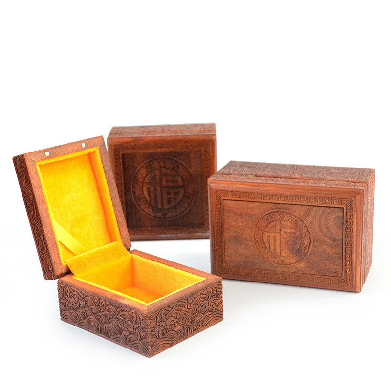 實木首飾盒手鐲吊飾收納盒把件收藏盒玉器翡翠玉鐲盒子包裝盒