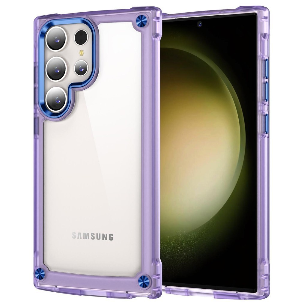 SAMSUNG 防震透明殼三星 S23+ 硬殼 Galaxy S23 Ultra 商務殼
