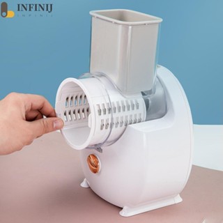 [infinij.tw] 3 合 1 多功能電動蔬菜切割機自動蔬菜切割機切片機 電動土豆切絲刨絲器