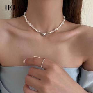 IELGY 珍珠愛心項鍊ins風格鎖骨鏈百搭項鍊女