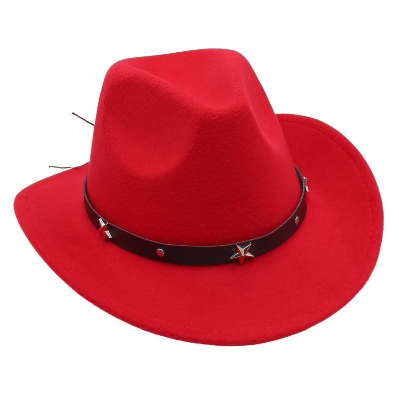 中性牛仔帽 Country Fedora hat 復古風格爵士羊毛帽