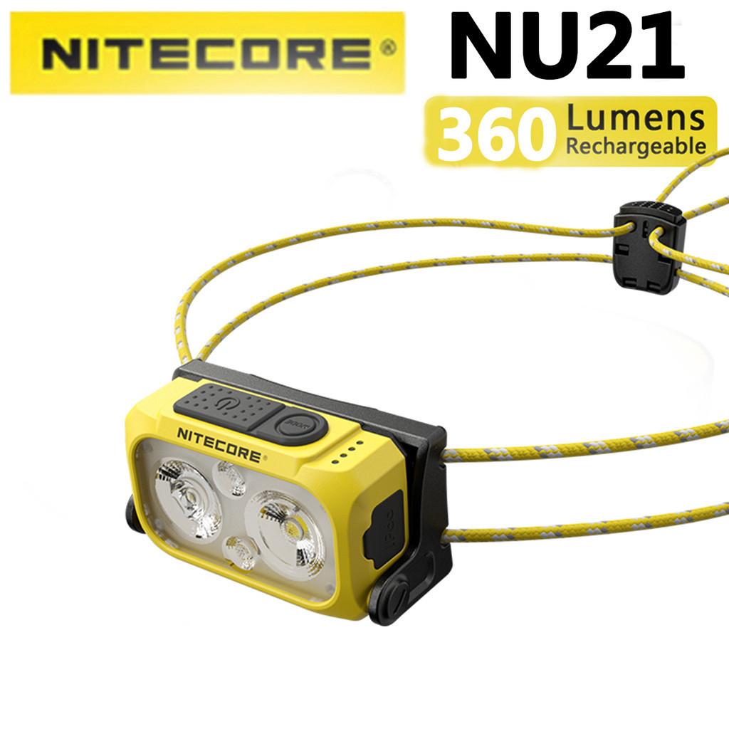 Nitecore NU21 360 流明大燈,內置 500mA 電池和信標等特殊功能,SOS