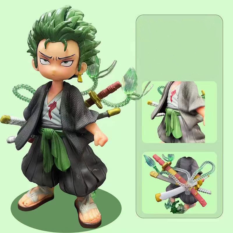 15 厘米動漫可愛 Roronoa Zoro 可動人偶生日 PVC