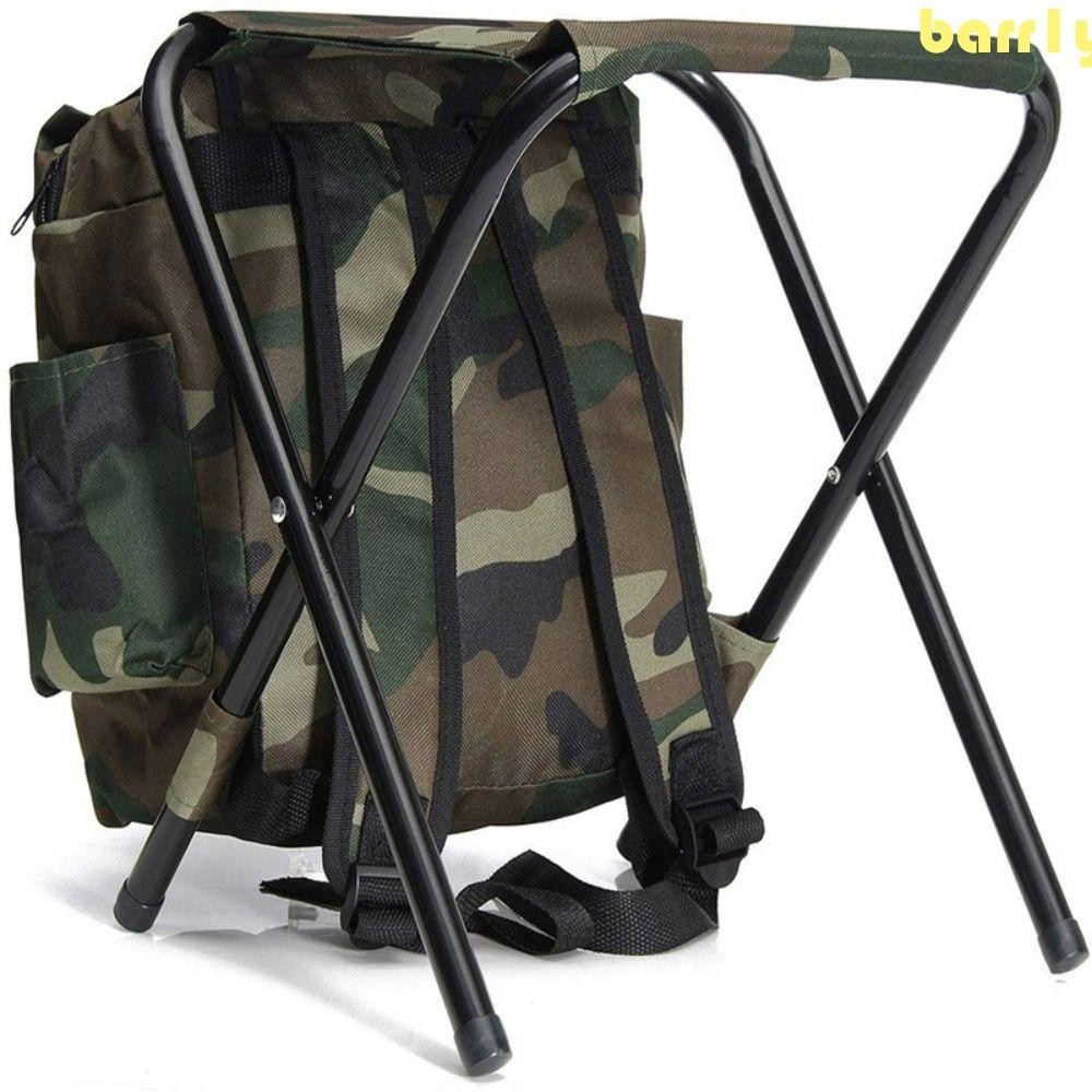 BARR1Y登山背包椅,高承重大容量登山包椅子,休閒可折疊耐磨堅固可折疊釣魚凳野營