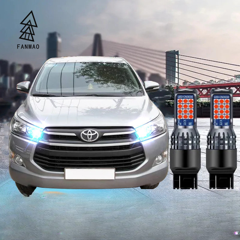 豐田 Fanmao 2PCS T20 led 燈適用於 Innova Toyota Corolla Cross Fort