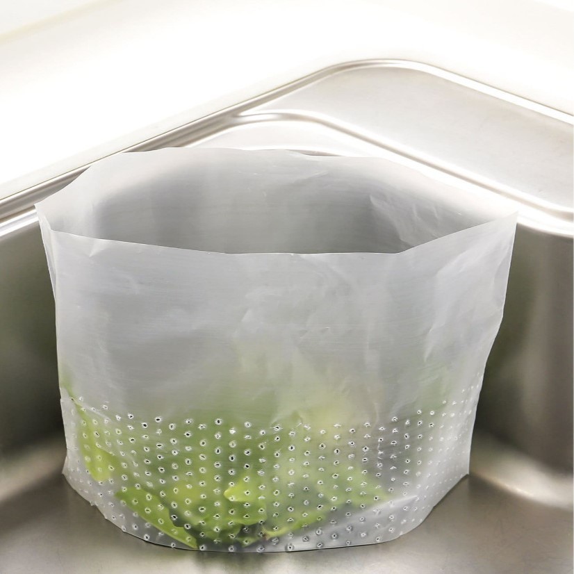 COOL GEAR酷樂 日本正品3COINS自立式廚房排水袋(35入) ｜蔬果濾水袋 水槽垃圾網【J-3C143】