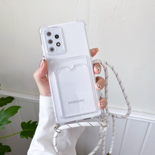XIAOMI 適用於 Redmi Note 13 Pro 4G Note13 5G 卡夾錢包透明繩套適用於小米 Redm