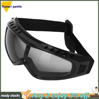 【ttumai4panhfe】氣槍護目鏡彩彈透明眼鏡防風防塵摩托車,黑色