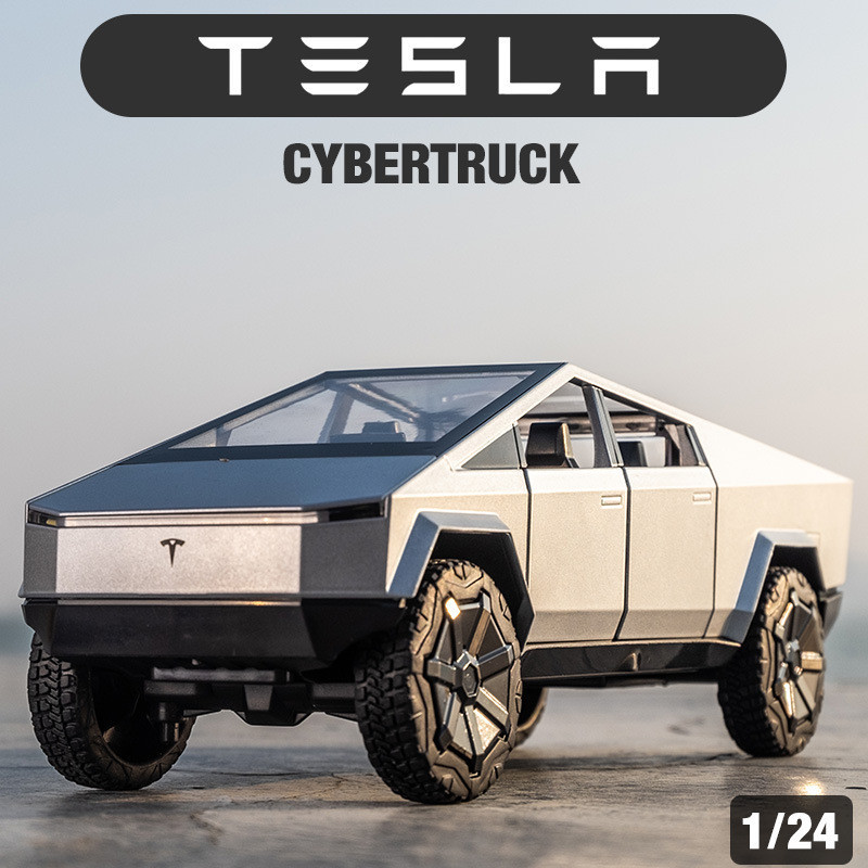特斯拉cyberpunk賽博皮卡合金模型車玩具車1:24擺件仿真汽車模型 EZSW