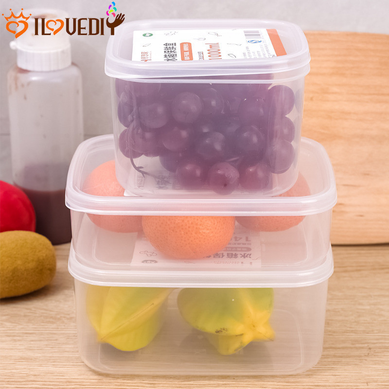 [精選]廚房食品密封容器-甜點堅果保鮮盒-水果蔬菜收納盒-冰箱保鮮盒-戶外野餐便當盒