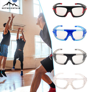 Skymountain 籃球眼鏡耐磨可拆卸防霧彈性彎曲帶鼻托防護耐衝擊運動運球籃球護目鏡鍛煉