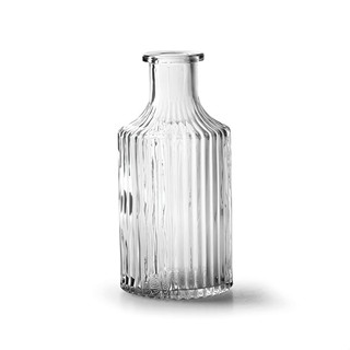 荷蘭 Jodeco Glass 瓶口豎紋玻璃花器/ 透明/ 小 eslite誠品