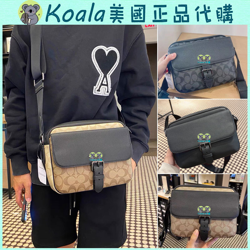 Koala✈️新店福利 新款男士HUDSON 插扣翻蓋包 拉鏈相機包 斜跨包 單肩側背包 C5399 C6080