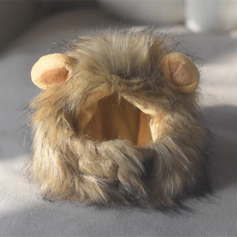 貓咪獅子頭套兔子耳朵小型犬狗狗帽子寵物可愛搞怪配飾頭飾變裝扮