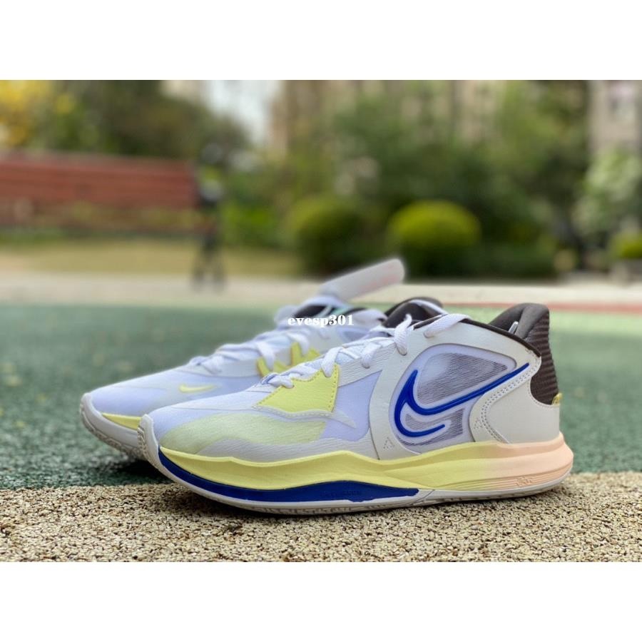 特價 Nike Kyrie 5 Low 歐文 白藍黃 實戰 籃球鞋 男款DJ6014-100