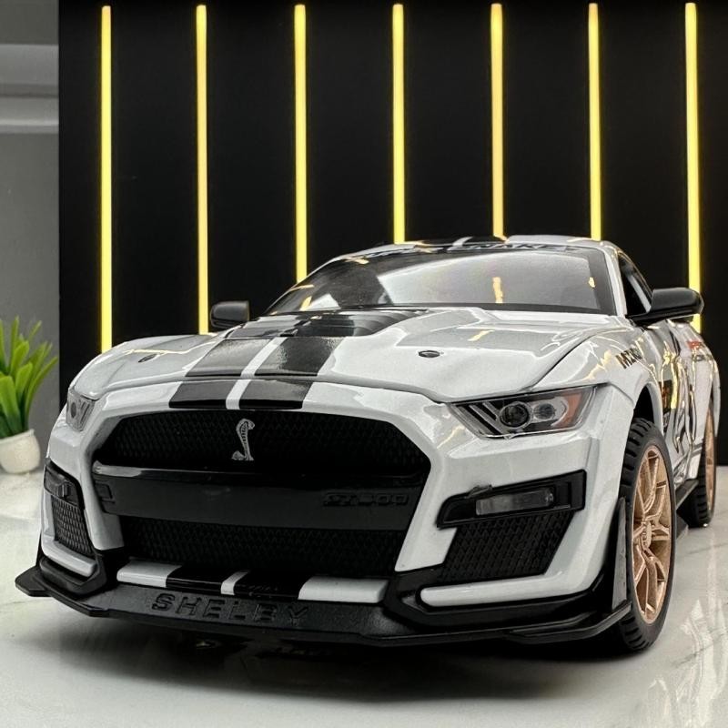 合金模型車 1:24 模型車 Ford 模型 福特模型車 野馬模型車 謝比爾 gt500模型車 聲光回力車 模型汽車