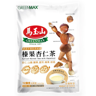 【GREENMAX 馬玉山】榛果杏仁茶（30g×12pcs）