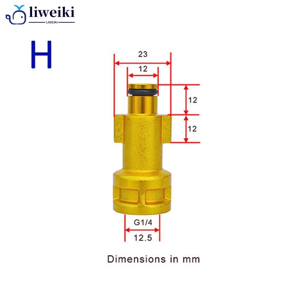 Liweiki 洗車金屬適配器泡沫噴嘴泡沫發生器泡沫高壓清洗機肥皂泡沫適用於 Nilfisk Karcher L5V6