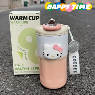 【臺灣出貨】新升級 Hellokitty冰霸杯 凱蒂貓水杯 不銹鋼水杯 美式咖啡杯保溫杯 便攜隨水杯 可愛保溫杯