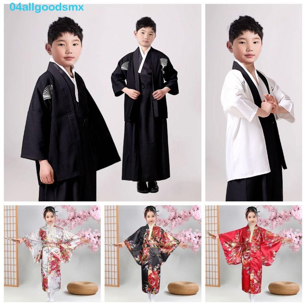 ALLGOODS兒童櫻花女孩和衣服,優雅日式風格兒童傳統日本和imo,印花花卉新建亞洲人兒童日式浴衣