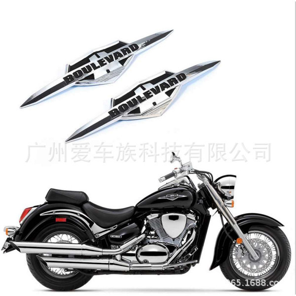 適用於SUZUKI BOULEVARD M109R機車油箱立體標裝飾貼