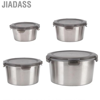 Jiadass 食品容器盒便攜式按扣蓋節省空間 4