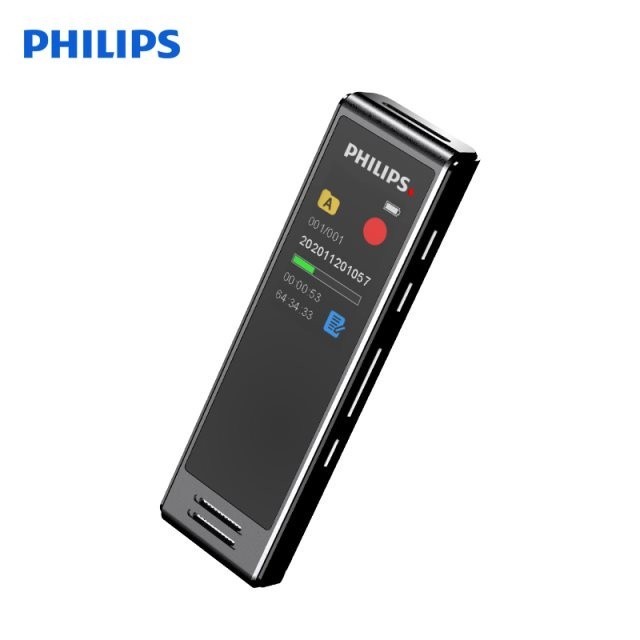 【Philips 飛利浦錄音筆VTR5102】語音轉文字錄音筆 立體雙麥克風 同步翻譯 高清顯屏