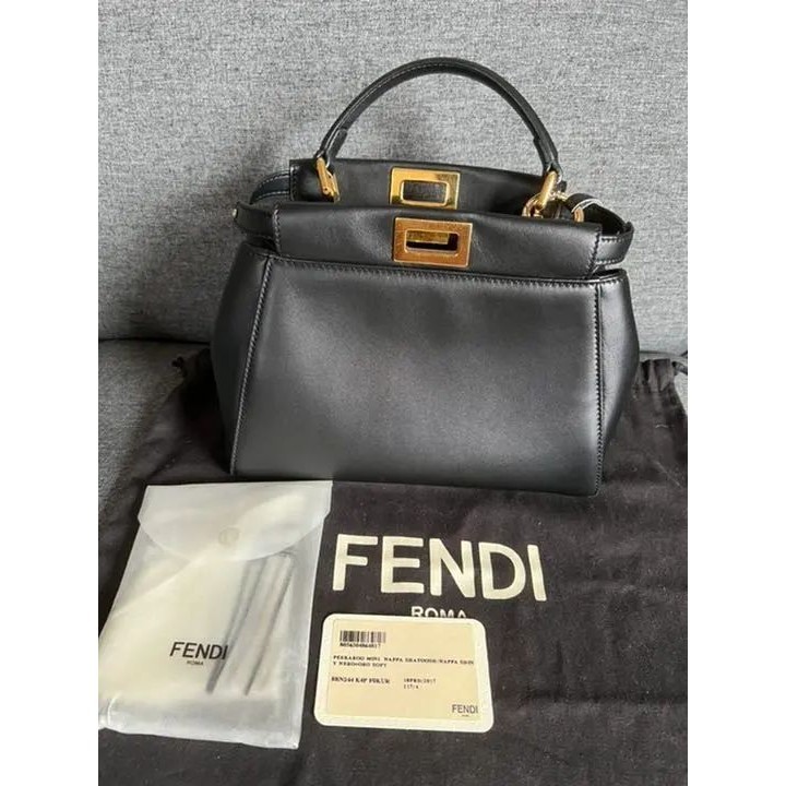 FENDI 芬迪 手提包 Peekaboo 迷你 mercari 日本直送 二手