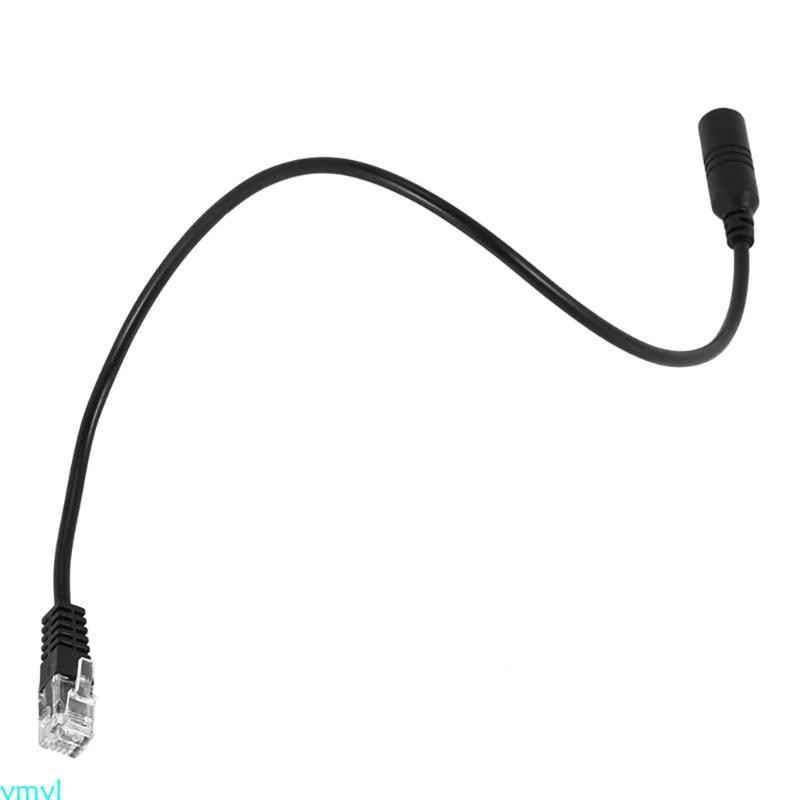 Ymyl 3 5 毫米插頭插孔轉 RJ9 電話耳機,適用於家庭辦公室電話適配器電纜