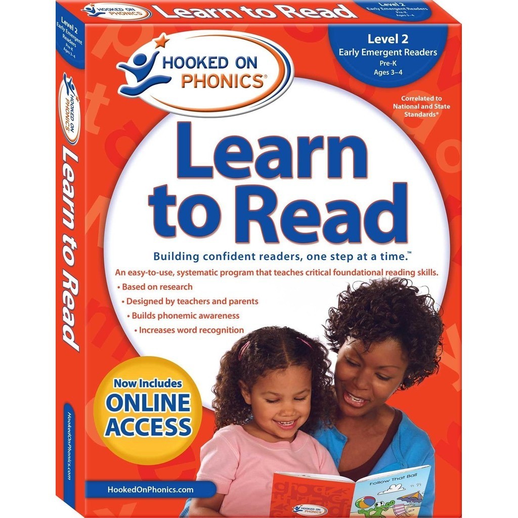 Hooked on Phonics Learn to Read Level 2 Pre-K, Ages 3-4 ─ Early Emergent/Hooked on Phonics【禮筑外文書店】