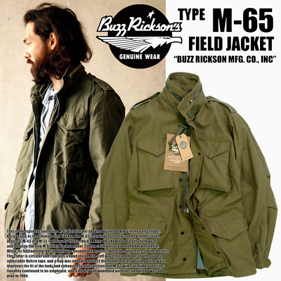 ⭐新款⭐BUZZ RICKSON初期型(1965年)M65 COAT FIELD野戰夾克男士休閒春秋冬季外套！