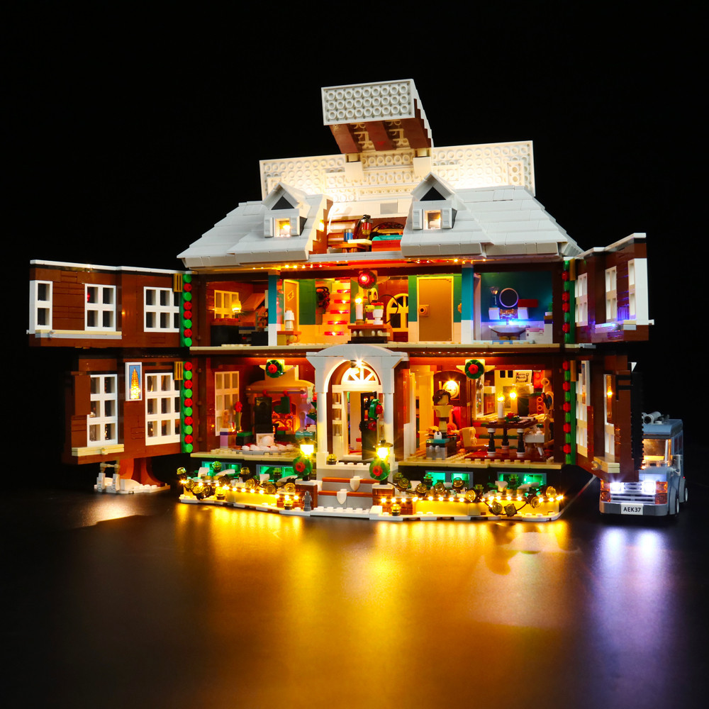 【高檔燈飾】適用樂高21330小鬼當家積木玩具發光燈飾led燈光組套裝DIY燈具