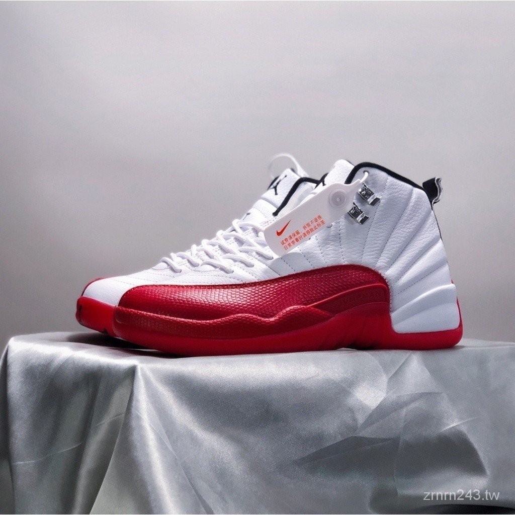 Egqw Ni ** Ke Air Jordan 12 Cherry Cherry red 女款運動鞋籃球鞋