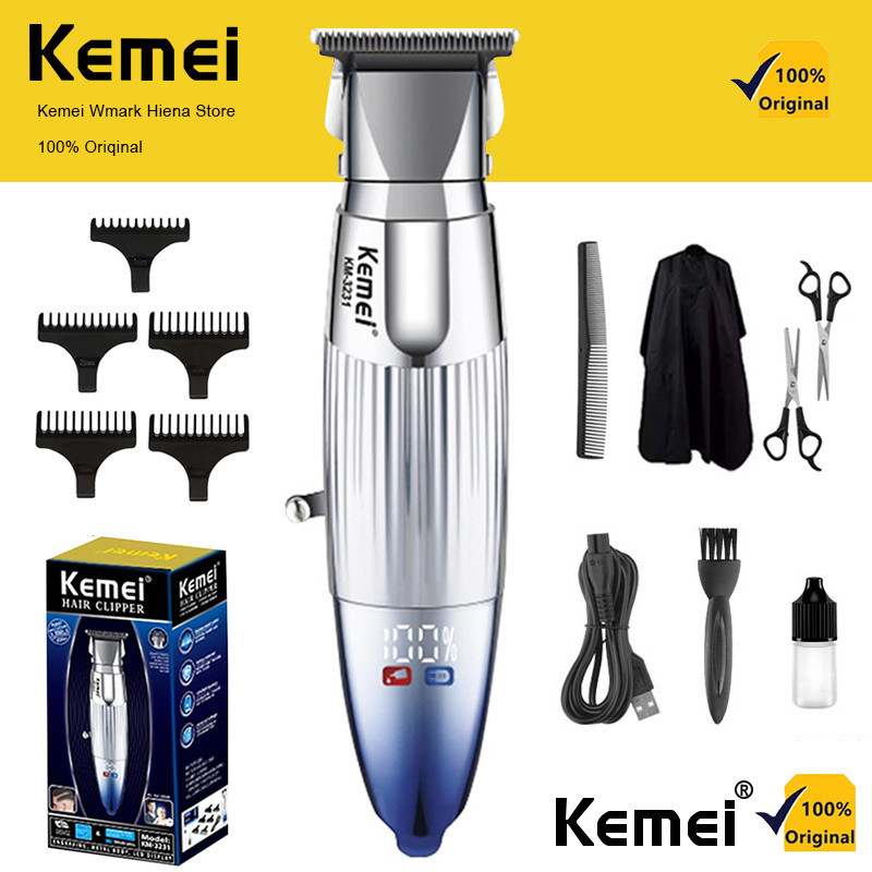 Kemei KM-3231 專業電動理髮器電動修剪器可充電專業電動剃須刀鬍鬚