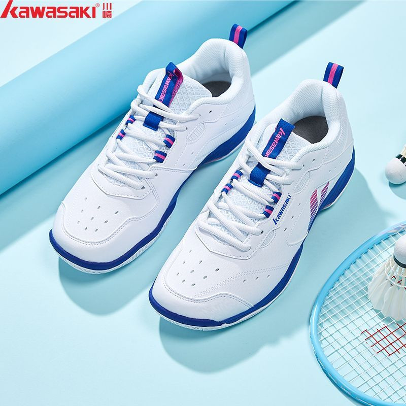 ♞Kawasaki川崎羽毛球鞋新款男女款超輕耐磨防滑專業羽毛球鞋網球鞋