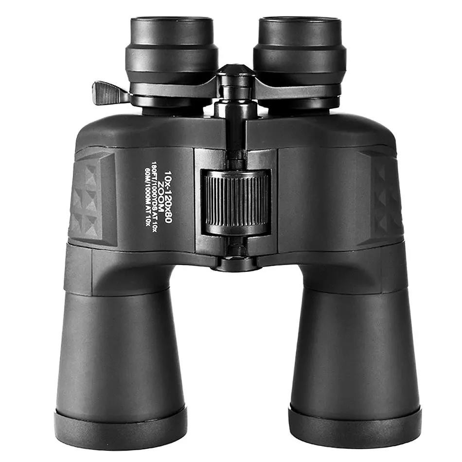 麥峰10-120x80遠距離功率變焦高倍雙筒望遠鏡狩獵望遠鏡porro棱鏡光學眼鏡50mm 11mm