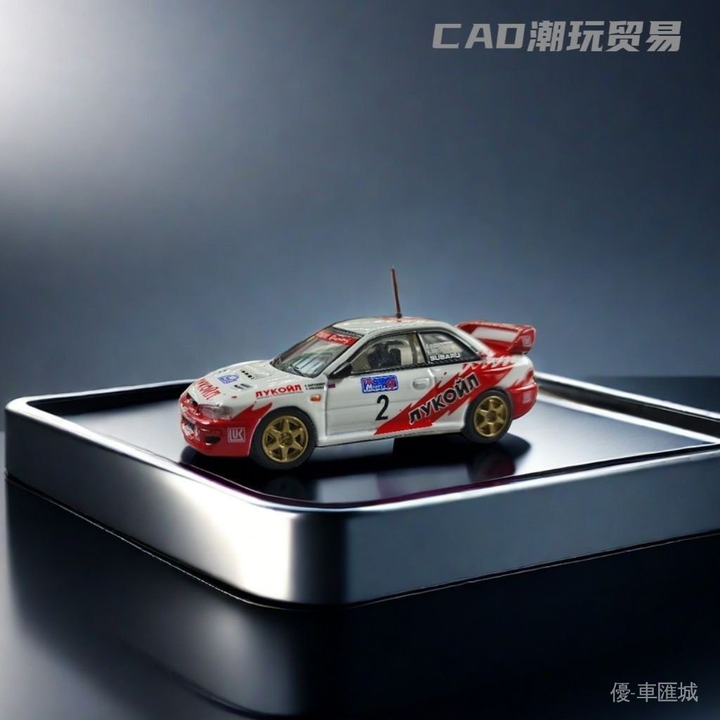 【現貨出售】OKM 1:64斯巴魯翼豹Subaru Impreza WRC拉力賽車仿真合金汽車模型 I0JK