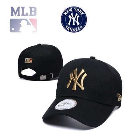 MLB 美國職業棒球大聯盟紐約洋基隊棒球帽紐約時尚刺繡戶外弧形運動帽