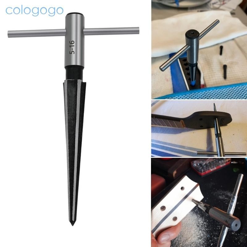 Colo 錐度鉸刀手持式金屬鉸刀倒角手持式木材鉸刀金屬塑料鑽孔工具 5-16mm 3-13mm