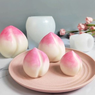 Silicone mold 矽膠模具 立體壽桃矽膠模具DIY烘焙蛋糕裝飾祝壽桃子慕斯蛋糕巧克力矽膠模3.29