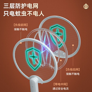 折疊電蚊拍 電擊滅蚊拍USB滅蚊器充電式家用二合一滅蚊燈 電蚊拍 補蚊燈 充電捕蚊器 LED誘蚊燈 充電式捕蚊拍